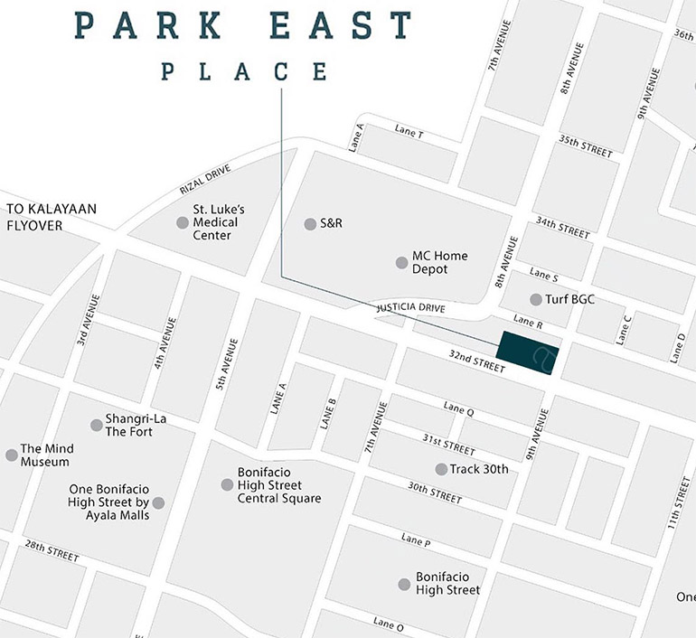 Park East Place in BGC Taguig City by Alveo Land